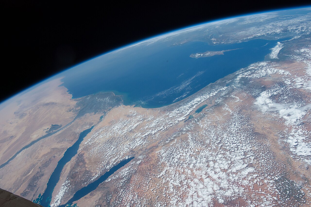 Il Medio Oriente visto dalla Stazione Spaziale Internazionale